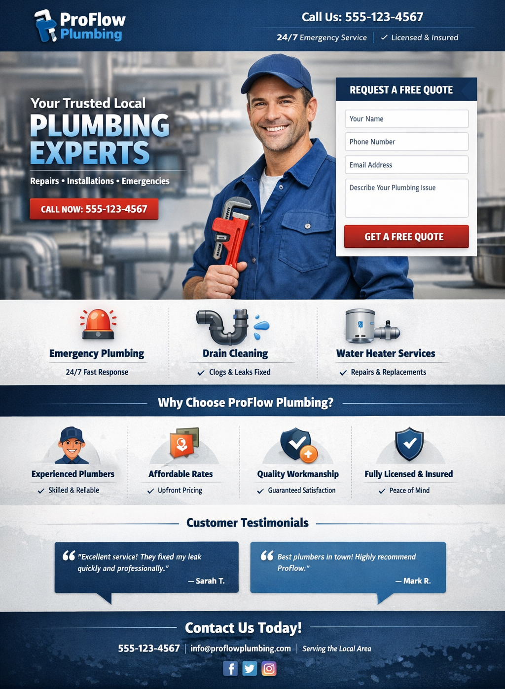 Landing Page - 1 Page Site